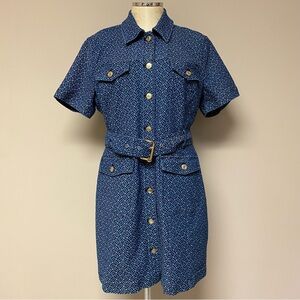 Michael Kors Foulard Stretch Denim Dress